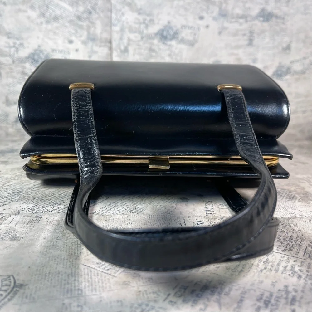 Normandie Made in Canada 50s Vintage leather handbag